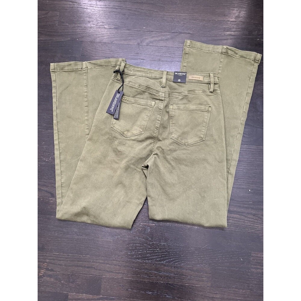 BLANK NYC The Delancey Denim Wide Leg Pants Going Green Size 29 70s Bohemian - Picture 12 of 13